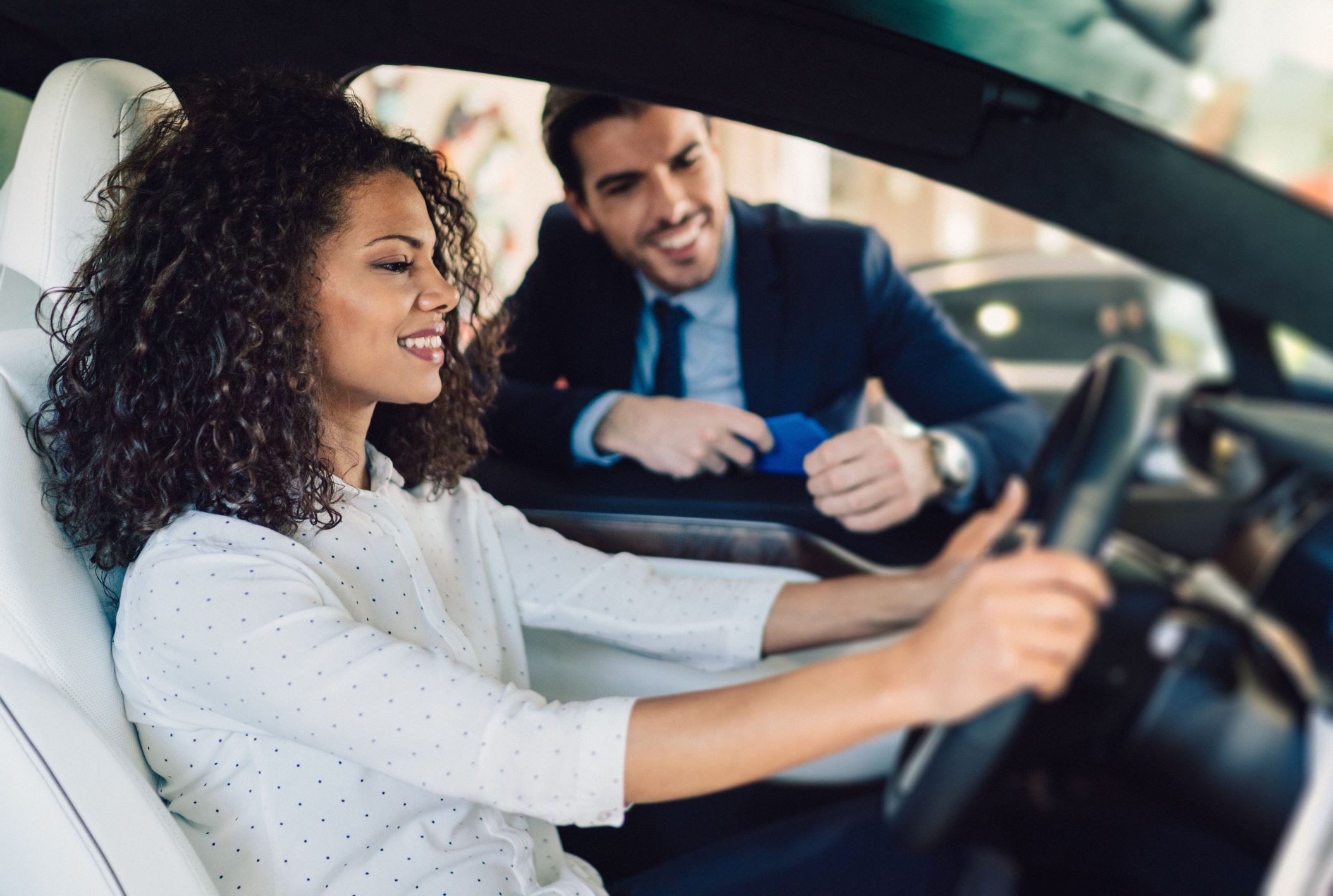 Young person trying to buy a car